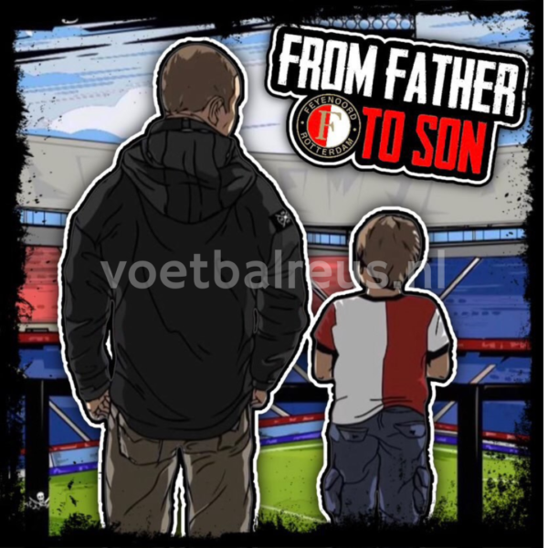 From Father To Son Sticker - 10x10cm
