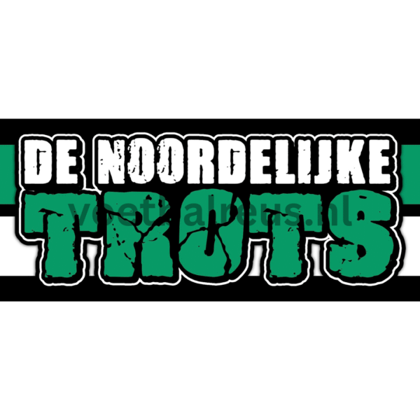 Sticker De noordelijke Trots - 10x4 cm