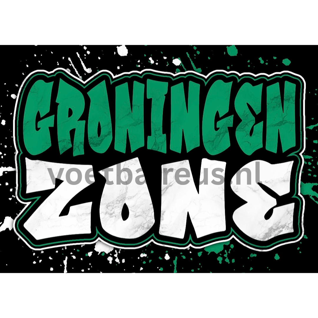 Sticker Groningen Zone – 9×5 cm